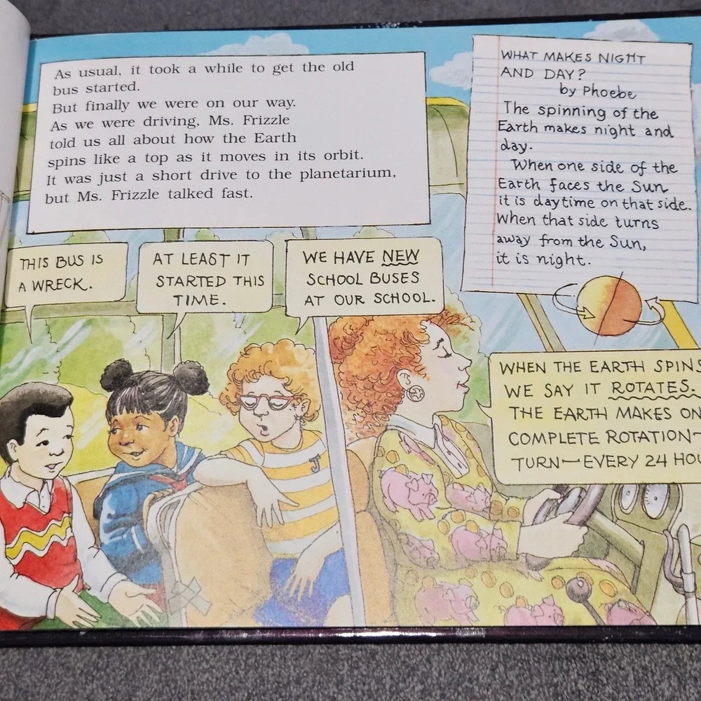 Magic School Bus Lost in the Solar System 1990 Hardcover 1st Print Joanna Cole